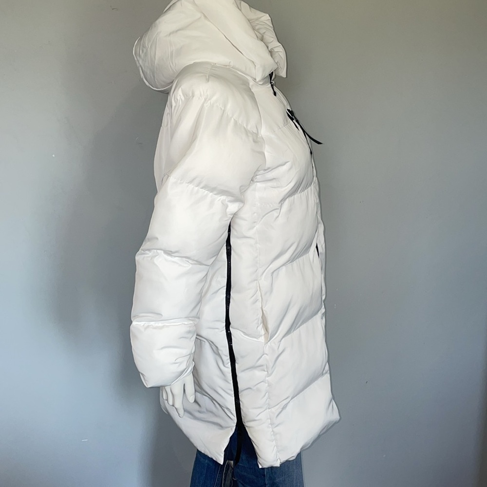 Fabletics Bryce Long White Puffer Jacket Euc - image 8